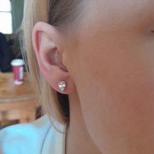 Cute and Elegant Teardrop Sparkle Studs