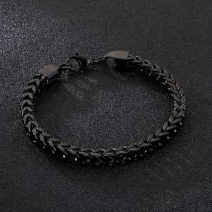 Black Slimline Chain Occasion Bracelet