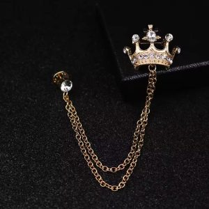 Sparkle Crown Lapel Pin